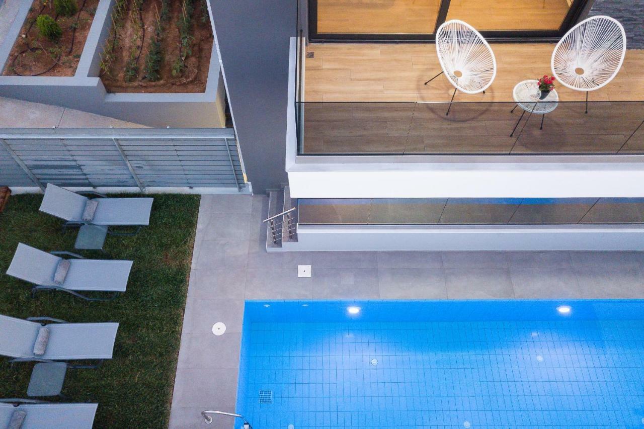 Nisos Villa, Pool & Heated Spawhirlpool, Walking To Beach, By Thinkvilla Sfakaki Exterior photo