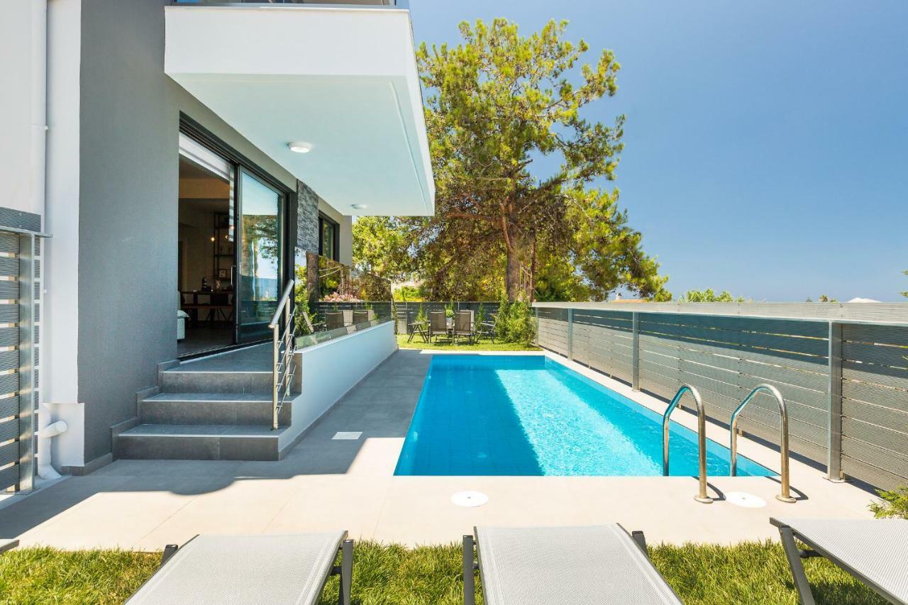 Nisos Villa, Pool & Heated Spawhirlpool, Walking To Beach, By Thinkvilla Sfakaki Exterior photo