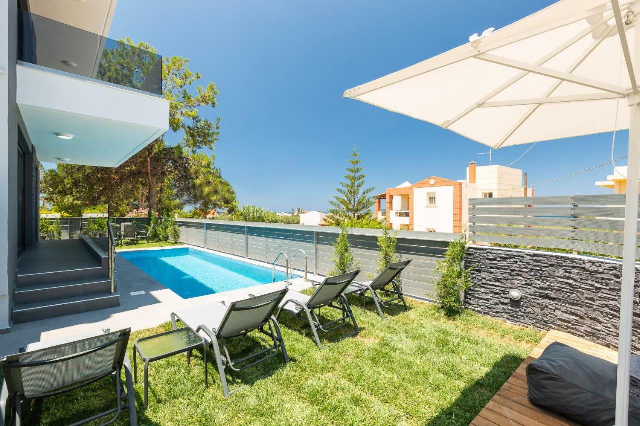 Nisos Villa, Pool & Heated Spawhirlpool, Walking To Beach, By Thinkvilla Sfakaki Exterior photo